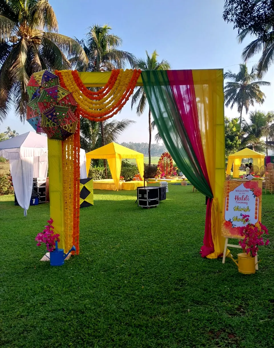 Haldi moment 2, Imagine Decorators Goa
