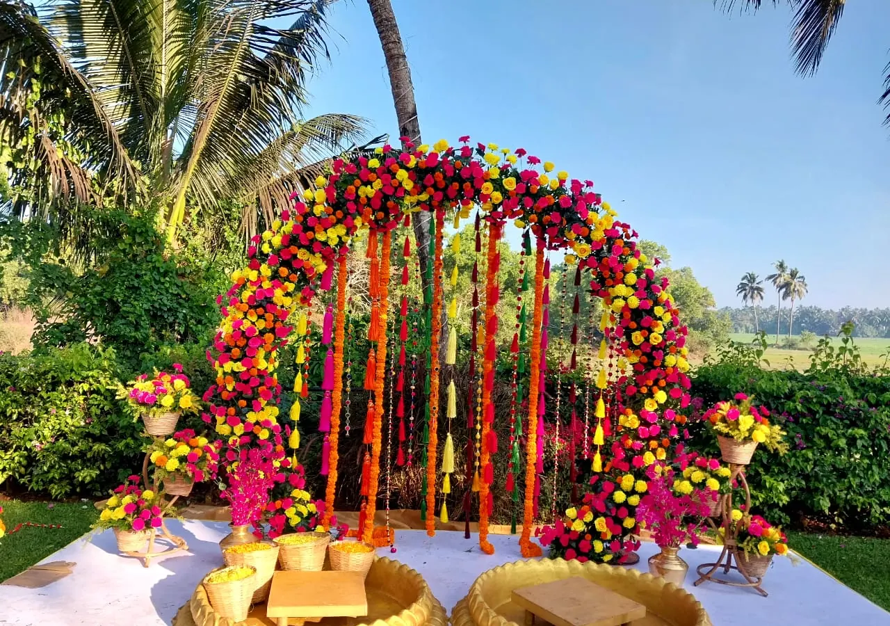Haldi moment 1, Imagine Decorators Goa