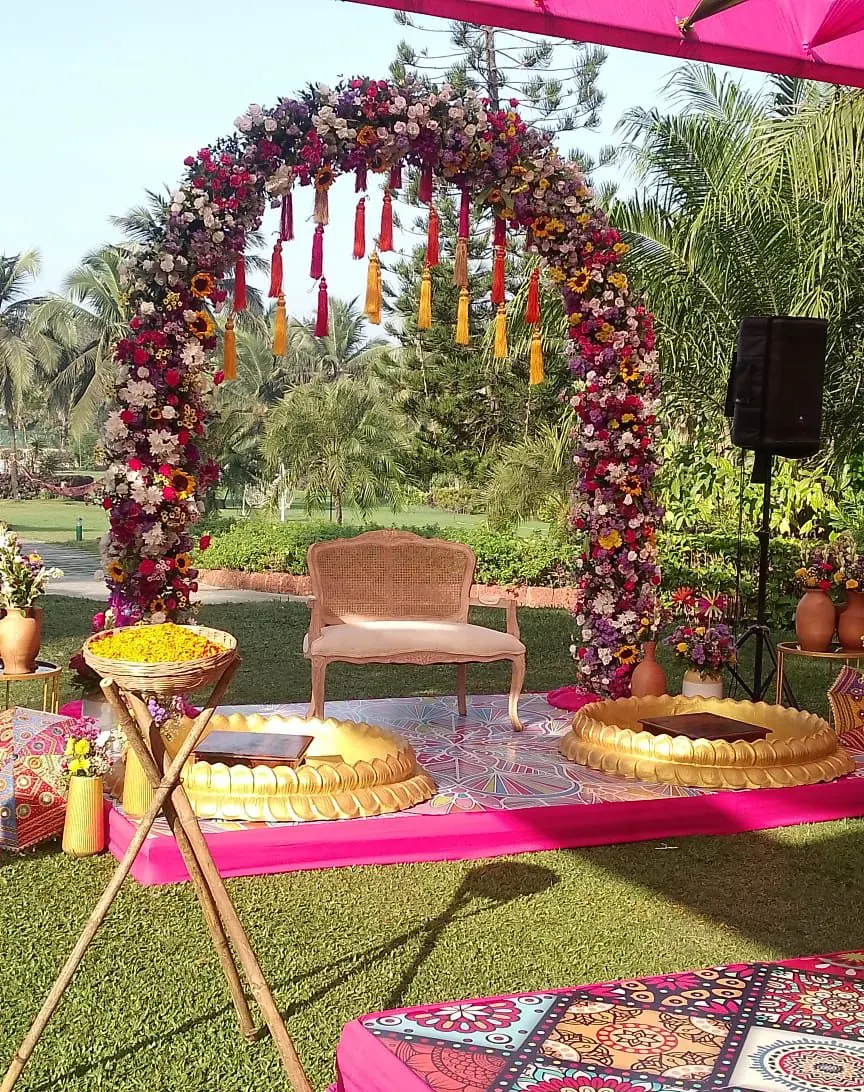 Haldi moment 4, Imagine Decorators Goa